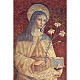 Heiligenbildchen, Heilige Klara von Assisi, Schriftzug "Santa Chiara" s1