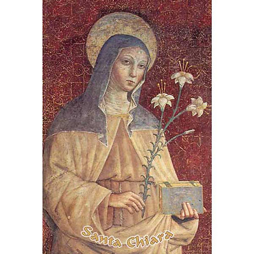 Holy card, St Clare 1