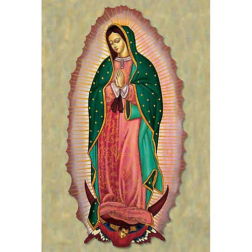 Our Lady of Guadalupe holy card 1
