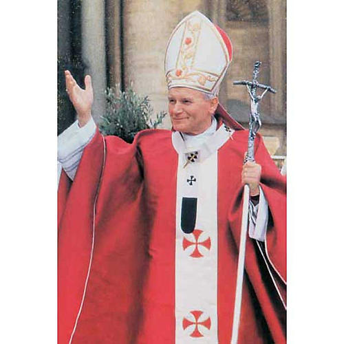 Estampa religiosa Juan Pablo II 1