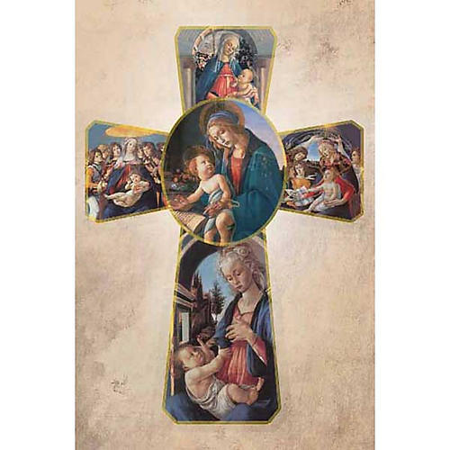 Holy Card with Botticelli's cross 1