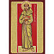 Saint Francis of Assisi with book Holy Card s1