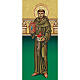 Heiligenbildchen, Franz von Assisi mit Attributen s1