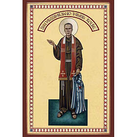 Heiligenbildchen, Maximilian Kolbe, Schiftzug San Massimiliano Maria Kolbe