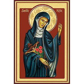 Saint Rita Holy Card
