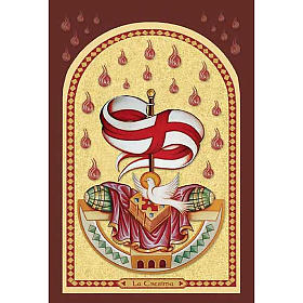 Holy Card for Confirmation with banner and Holy Spirit