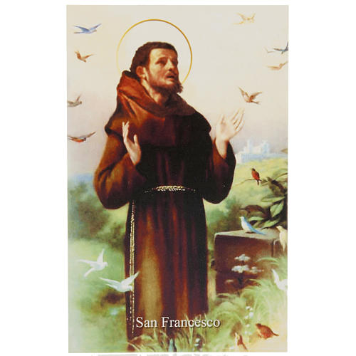 Saint Francis holy card with prayer 1