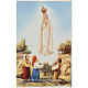 Image de dévotion Fatima avec prière italien s1