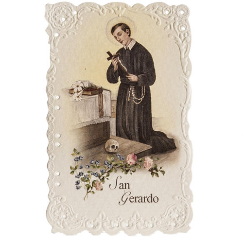Santino San Gerardo con preghiera 1