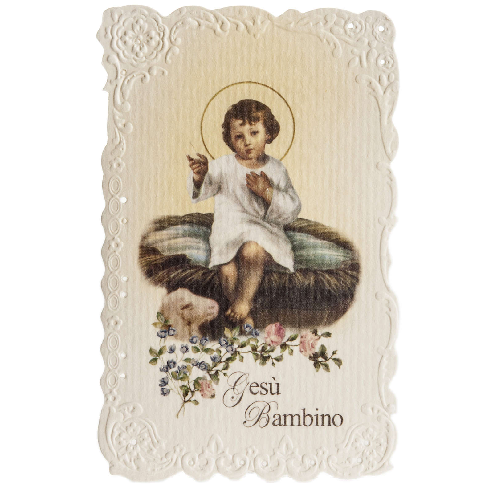 Holy card, Baby Jesus with prayer | online sales on ...