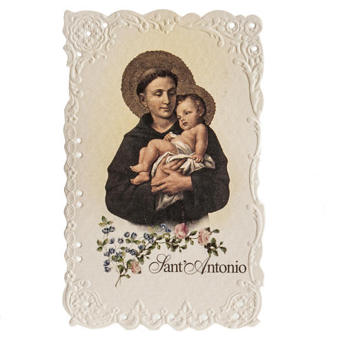 Holy card, Saint Anthony with prayer 1