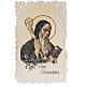 Holy card, Saint Benedict with prayer s1