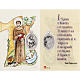 Holy card, Saint Francis with prayer, laminated s1