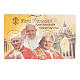 Holy card, Three Popes and Miraculous Medal, FRENCH 8,5x5,4 cm s1