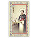 Holy card, Saint Thomas Aquinas, Prayer ITA 10x5 cm s1