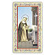 Heiligenbildchen, Heilige Rosa von Lima, 10x5 cm, Gebet in italienischer Sprache s1