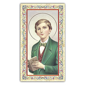 Holy card, Saint Dominic Savio, Prayer ITA, 10x5 cm