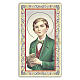 Holy card, Saint Dominic Savio, Prayer ITA, 10x5 cm s1