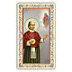 Heiligenbildchen, Heiliger Antonius Maria Claret, 10x5 cm, Gebet in italienischer Sprache s1