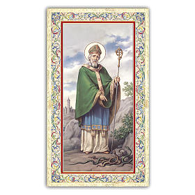 Holy card, Saint Patrick, Prayer ITA, 10x5 cm
