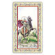 Heiligenbildchen, Heiliger Georg, 10x5 cm, Gebet in italienischer Sprache s1