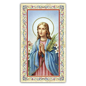 Holy card, Saint Maria Goretti, Prayer ITA, 10x5 cm