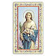 Heiligenbildchen, Heilige Agnes von Rom, 10x5 cm, Gebet in italienischer Sprache s1