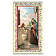Holy card, Annunciation to Mary, Angelus ITA, 10x5 cm s1