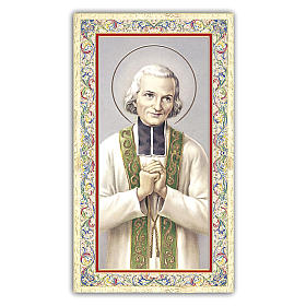 Holy card, Saint John Vianney, Prayer ITA 10x5 cm