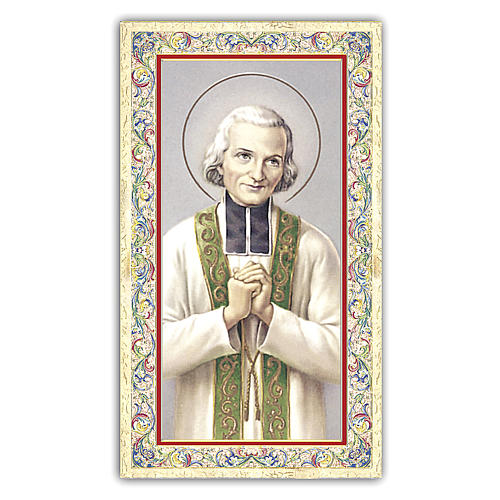 Holy card, Saint John Vianney, Prayer ITA 10x5 cm 1