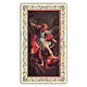 Heiligenbildchen, Heiliger Erzengel Michael, 10x5 cm, Gebet in italienischer Sprache s1