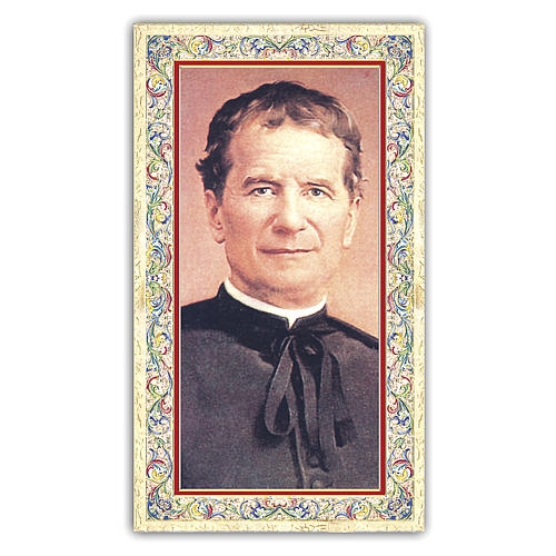 Holy card, Saint John Bosco, Prayer ITA 10x5 cm 1