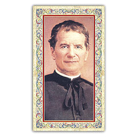 Holy card, Saint John Bosco, Prayer ITA 10x5 cm