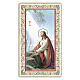 Heiligenbildchen, Christus im Garten Gethsemane, 10x5 cm, Gebet in italienischer Sprache s1