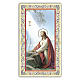 Holy card, Jesus praying in the Gethsemane, Prayer ITA 10x5 cm s1