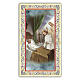 Holy card, Jesus watches over the ill, Prayer ITA 10x5 cm s1