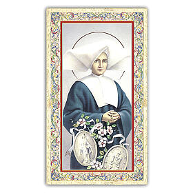 Heiligenbildchen, Heilige Catherine Labouré, 10x5 cm, Gebet in italienischer Sprache