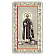 Holy card, Saint Martin de Porres, Prayer ITA 10x5 cm s1