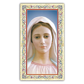 Holy card, Our Lady of Medjugorje, Prayer ITA 10x5 cm