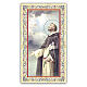 Heiligenbildchen, Heiliger Dominikus, 10x5 cm, Gebet in italienischer Sprache s1