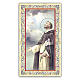 Holy card, Saint Dominic, Prayer ITA 10x5 cm s1