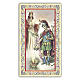 Holy card, Saint Barbara and Saint Florian, Prayer ITA 10x5 cm s1
