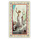 Holy card, Jesus Risen from the Dead, Prayer ITA 10x5 cm s1