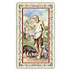 Heiligenbildchen, Heiliger Lazarus, 10x5 cm, Gebet in italienischer Sprache s1
