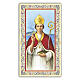 Heiligenbildchen, Heiliger Januarius, 10x5 cm, Gebet in italienischer Sprache s1