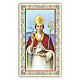 Holy card, Saint Januarius, Prayer ITA, 10x5 cm s1
