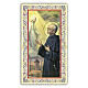 Heiligenbildchen, Heiliger Maximilian Kolbe, 10x5 cm, Gebet in italienischer Sprache s1