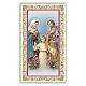 Holy card, Holy Family, Decalogue of the Family ITA, 10x5 cm s1