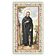 Heiligenbildchen, Heiliger Peregrinus Laziosi, 10x5 cm, Gebet in italienischer Sprache s1