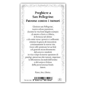 Holy card, Saint Peregrine, Prayer ITA, 10x5 cm